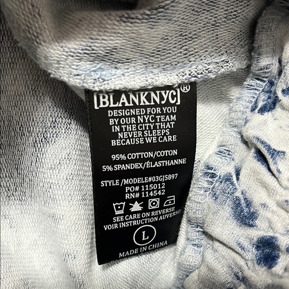 NWT BlankNYC Tie-Dye Zip-Up Hoodie - Picture 6 of 6